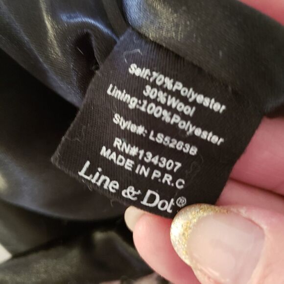 Line & Dot Wool Blend Fully Lined Mini Skirt - Picture 6 of 9